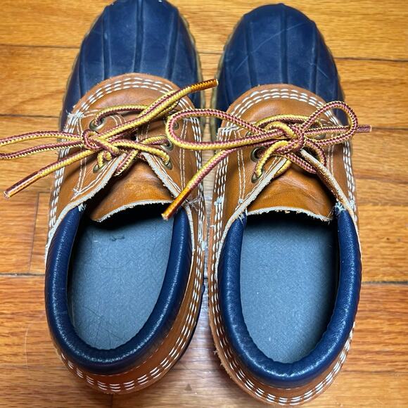 Vintage LL Bean Women's BEAN BOOTS Size 7 LM Leather Gumshoes Duck Waterproof - Picture 2 of 7